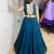 RAMA GREEN RAYON PARTY WEAR EMBRIDERY NAVRATRI LEHENGHA CHOLI FREE SIZE UP TO 42