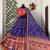 Purple Mirror Navratri Lehenga Choli With Dupatta