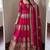 Ranipink fendy silk embroidery thread zari sequins work anarkali kurta set