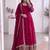 Ranipink fendy silk embroidered sequins work anarkali kurta set