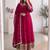 Ranipink fendy silk embroidered sequins work anarkali kurta set
