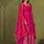 Ranipink shimmer silk embroidered codding, sequins work anarkali kurta set