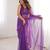 Elegant soft net embroidered saree