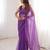 Elegant soft net embroidered saree