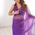 Elegant soft net embroidered saree