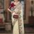 Party wear georgette embroidered saree with blouse