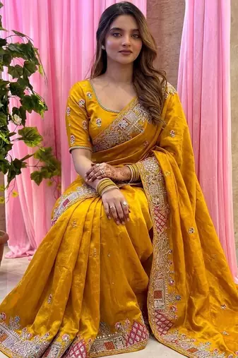 designer party wear pure soft tissue saree