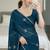 party wear crush silk blend saree