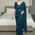 party wear crush silk blend saree