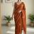 party wear crush silk blend saree