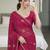 party wear crush silk blend saree