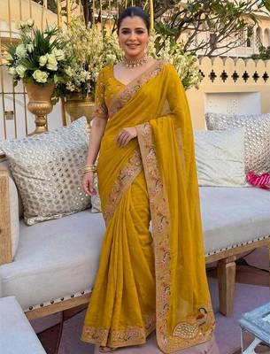 Wedding collection party wear soft star georgette saree 1