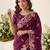 party & wedding wear soft space silk blend saree