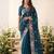 party & wedding wear soft space silk blend saree