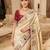 wedding wear pure kanjivarm silk blend heavy embroidery work saree