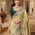 wedding wear pure kanjivarm silk blend heavy embroidery work saree