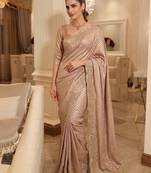 wedding wear pure kanjivarm silk blend beads work saree