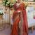 party & wedding wear soft fendy silk blend saree
