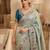 wedding wear pure kanjivarm silk blend heavy embroidery work saree