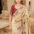 wedding wear pure kanjivarm silk blend heavy embroidery work saree