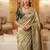 wedding wear pure kanjivarm silk blend heavy embroidery work saree