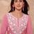 Women’s pink solid embroidered top | stylish & trendy casual top for women | elegant western wear for casual look