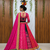 Muslin Cotton Chaniya Choli Set With Mirror Work And Latkan Lace