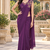 Women   s Georgette Floral Sequence With Embroidery Patch Ready to Wear Saree with Stitched Designer Sleeveless Blouse 