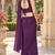 Women   s Georgette Floral Sequence With Embroidery Patch Ready to Wear Saree with Stitched Designer Sleeveless Blouse 