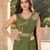 Women   s Georgette Patch work Ready to Wear Saree with Embroidered Stitched Blouse & Designer Waist Belt