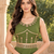 Women   s Georgette Patch work Ready to Wear Saree with Embroidered Stitched Blouse & Designer Waist Belt