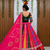 Muslin Cotton Lehenga Choli Set With Digital Print And Mirror Work