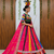 Muslin Cotton Lehenga Choli Set With Digital Print And Mirror Work