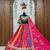 Muslin Cotton Lehenga Choli Set With Digital Print And Mirror Work