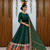 Muslin Cotton Lehenga Choli Set With Mirror Work And Fringe Lace