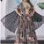 Black Faux Chinon Silk Digital Print Readymade Lehenga Choli Set with Zari Embroidery