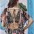 Black Faux Chinon Silk Digital Print Readymade Lehenga Choli Set with Zari Embroidery