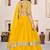 Mustard Faux Georgette Embroidered Flared Readymade Style Lehenga Choli