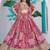 Rani Pink Faux Chinon Silk Digital Print Readymade Lehenga Choli Set with Zari Embroidery