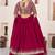Rani Pink Faux Georgette Embroidered Flared Readymade Style Lehenga Choli
