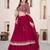 Rani Pink Faux Georgette Embroidered Flared Readymade Style Lehenga Choli