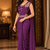 Women   s Georgette Patch work Ready to Wear Saree with Embroidered Stitched Blouse & Designer Waist Belt 