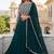 Bottle green Faux Georgette Embroidered Readymade Lehenga Choli Set with Dupatta