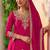 Rani pink embroidered chinon readymade palazzo suit