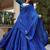 Great Navy Blue Mirror Work Georgette Navratri Special Lehenga Choli