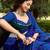 Great Navy Blue Mirror Work Georgette Navratri Special Lehenga Choli