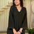 Black embroidered top & farshi salwar set for women