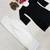 Black embroidered top & farshi salwar set for women