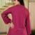 Pink embroidered top & farshi salwar set for women