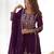 Women's Gorgeous Embroidery Work Chinon Silk Fabric Straight Kurta Sharara and Dupatta Set